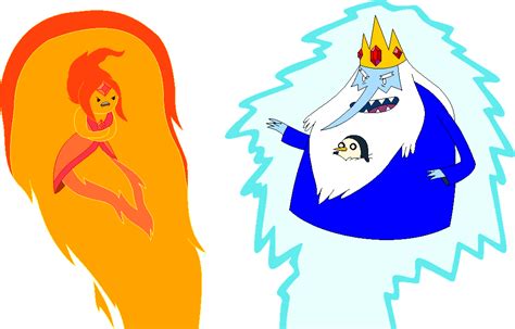 adventure time flame princess vs ice king|adventure time flame princess.